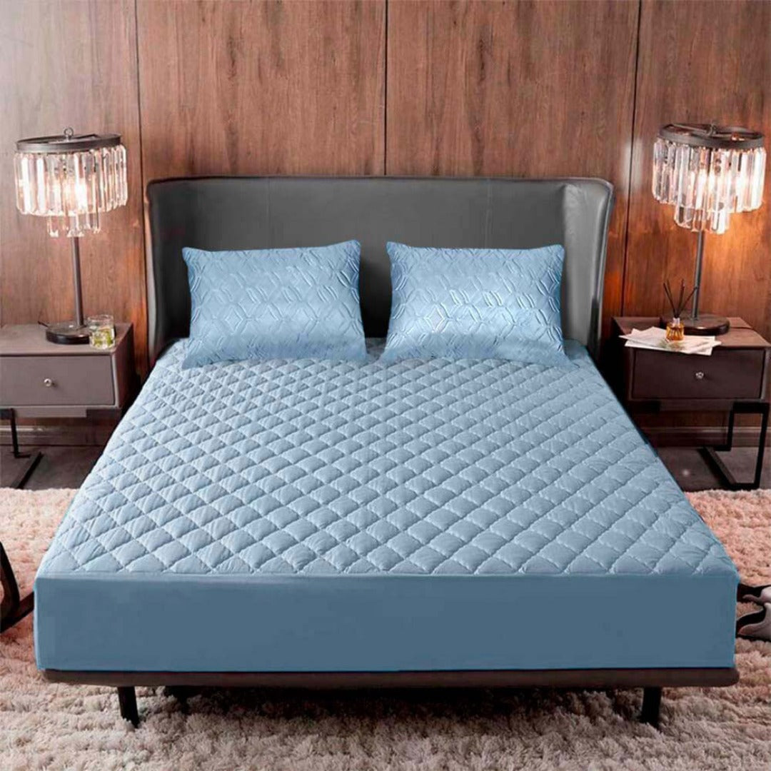 PROTECTOR DE COLCHON ANTIACAROS Y FLUIDOS PREMIUM® + 2 FUNDAS GRATIS