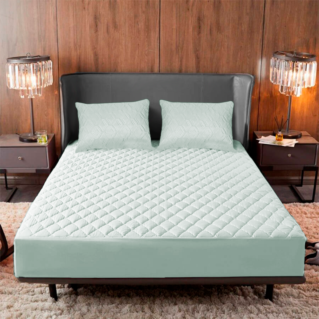 PROTECTOR DE COLCHON ANTIACAROS Y FLUIDOS  PREMIUM® + 2 FUNDAS GRATIS