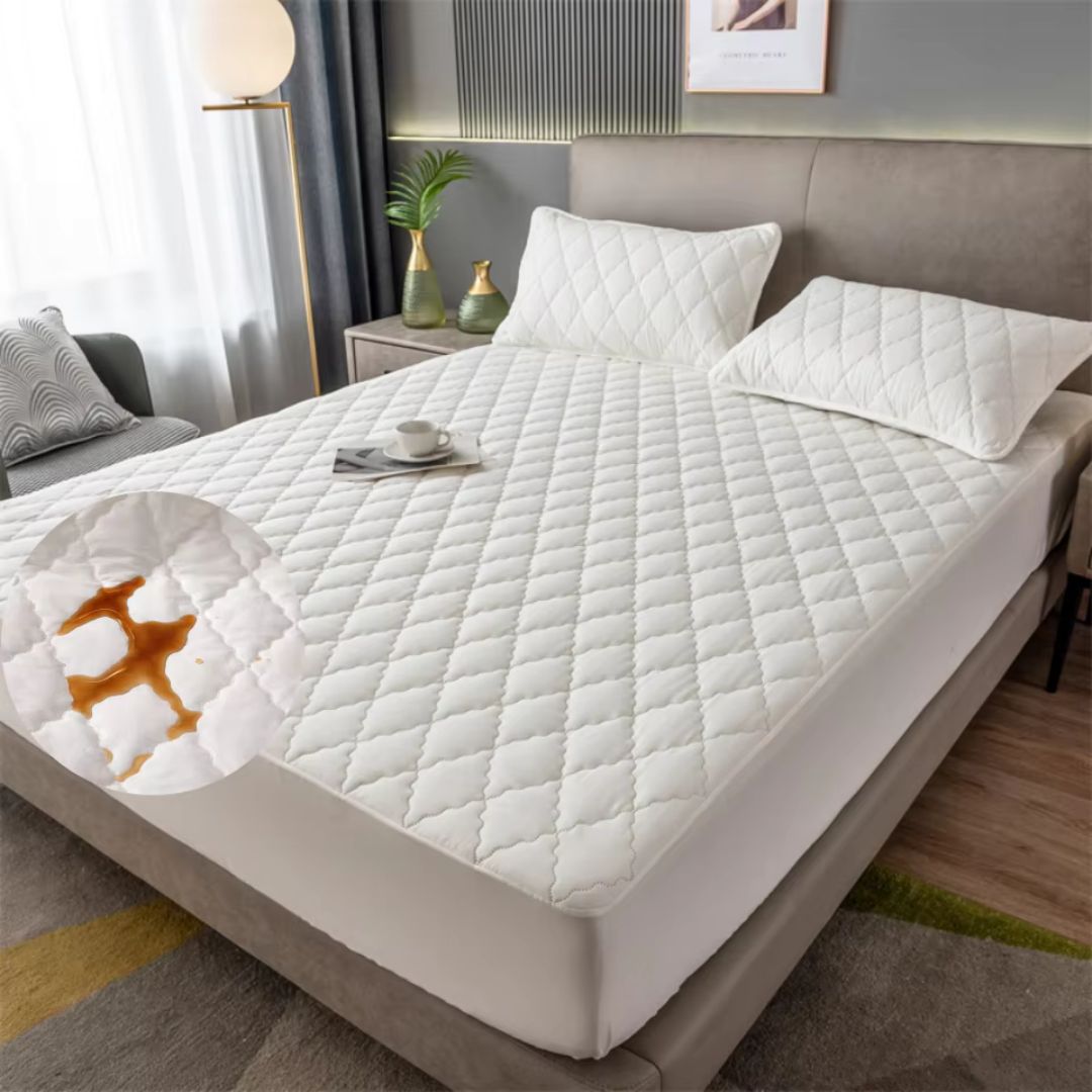 PROTECTOR DE COLCHON ANTIACAROS Y FLUIDOS  PREMIUM® + 2 FUNDAS GRATIS