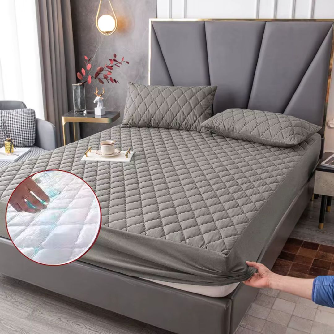 PROTECTOR DE COLCHON ANTIACAROS Y FLUIDOS  PREMIUM® + 2 FUNDAS GRATIS