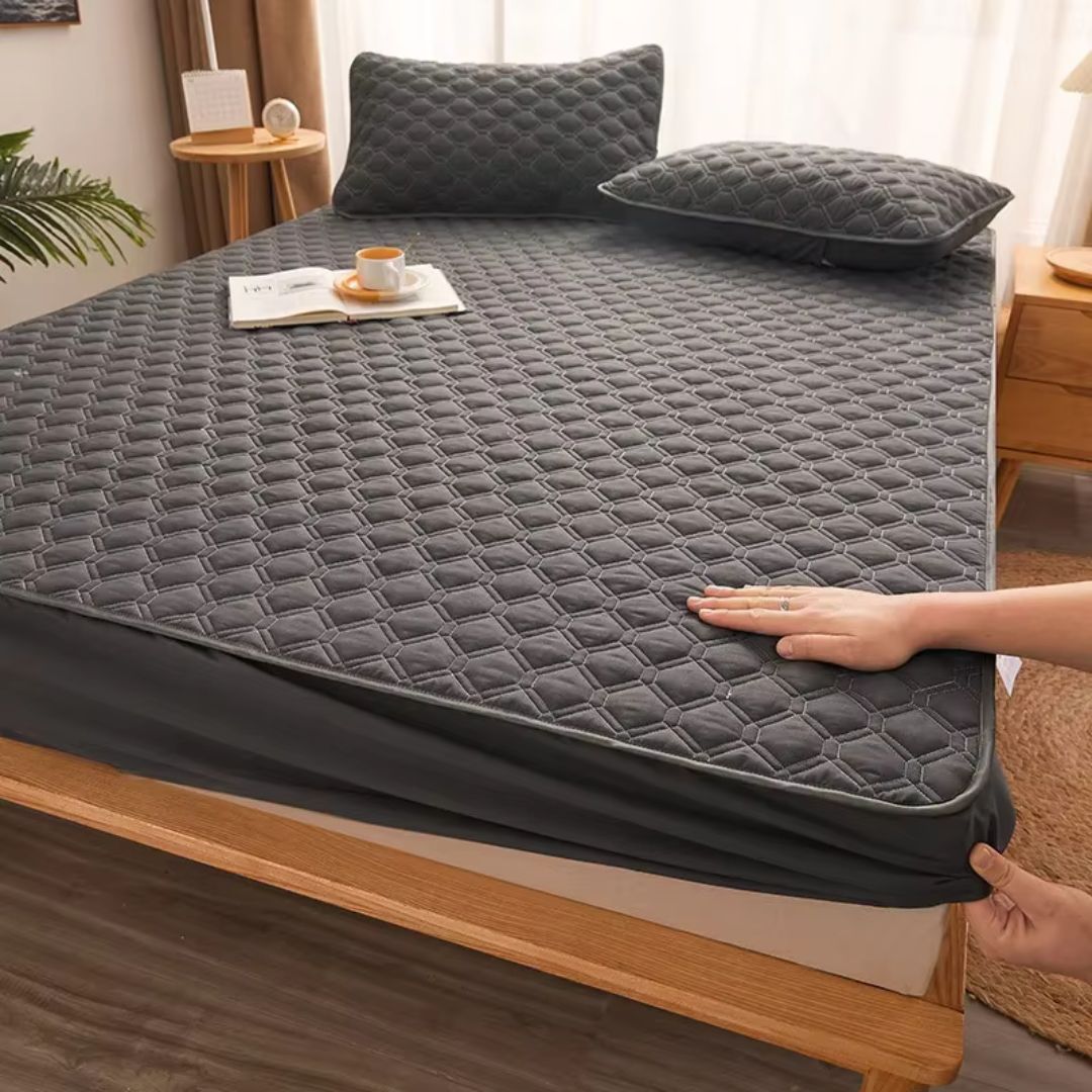 PROTECTOR DE COLCHON ANTIACAROS Y FLUIDOS  PREMIUM® + 2 FUNDAS GRATIS