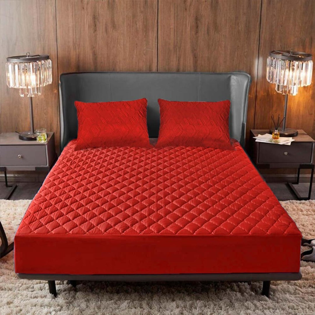 PROTECTOR DE COLCHON ANTIACAROS Y FLUIDOS  PREMIUM® + 2 FUNDAS GRATIS