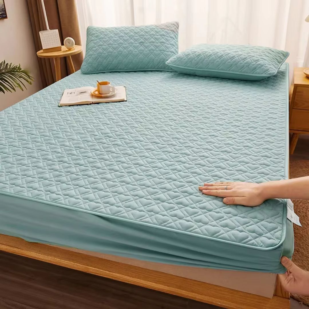 PROTECTOR DE COLCHON ANTIACAROS Y FLUIDOS  PREMIUM® + 2 FUNDAS GRATIS